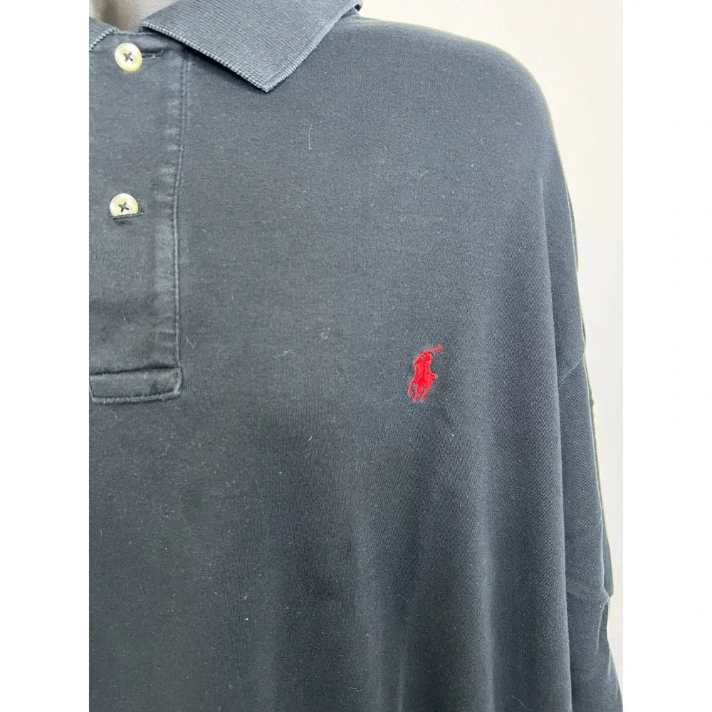 Polo Ralph Lauren Men's 1XB BIG Shirt‎ Short-sleeve Button-up Classic Navy Blue
